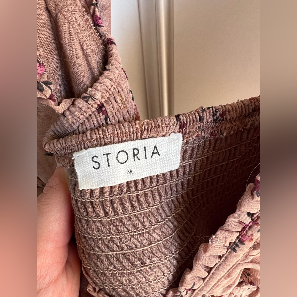 STORIA FLORAL AND EYELET MAXI DRESS - Picture 5 of 10